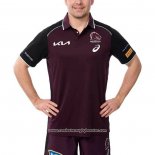 Camiseta Polo Brisbane Broncos Rugby 2025 Rojo