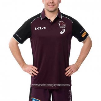Camiseta Polo Brisbane Broncos Rugby 2025 Rojo
