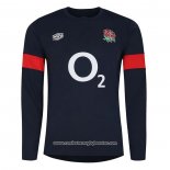 Camiseta Inglaterra Manga Larga Rugby Negro