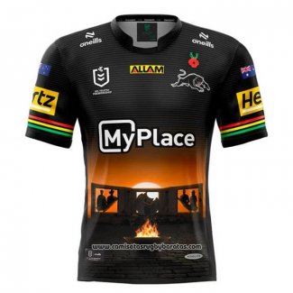Camiseta Penrith Panthers Rugby 2025 ANZAC