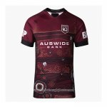 Camiseta Queensland Maroons Rugby 2021 Indigena  Camiseta Queensland Maroons Rugby 2021 Indigena