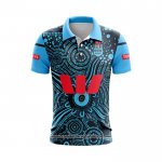 Camiseta Polo Queensland Maroons Rugby 2024 Indigena  Camiseta Polo Queensland Maroons Rugby 2024 Indigena