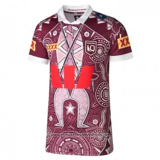Camiseta Queensland Maroons Rugby 2026 Indigena