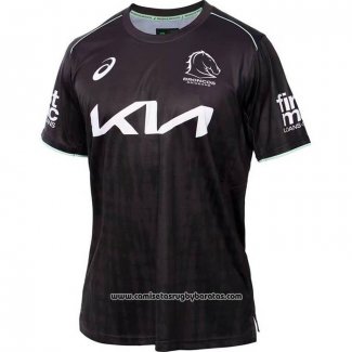 Camiseta Brisbane Broncos Rugby 2025 Negro