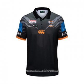 Camiseta Polo West Tigers Rugby 2026 Negro
