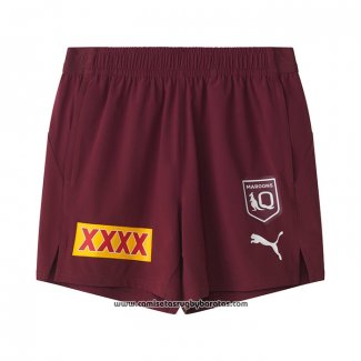 Pantalones Cortos Queensland Maroons Rugby 2026 Rojo