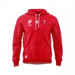 Sudaderas con Capucha Gales Rugby 2025 Rojo