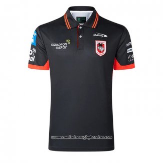 Camiseta Polo St George Illawarra Dragons Rugby 2026 Negro