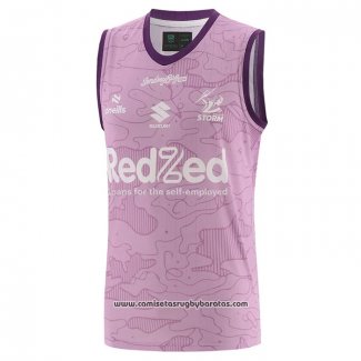 Tank Top Melbourne Storm Rugby 2026 Entrenamiento Rosa