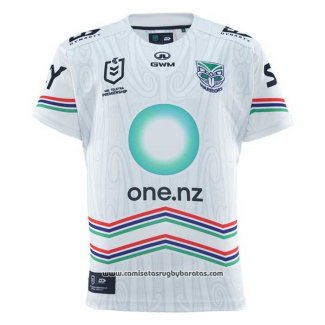 Camiseta Nueva Zelandia Warriors Rugby 2025 Indigena Blanco