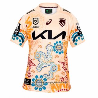 Camiseta Brisbane Broncos Rugby 2026 Indigena