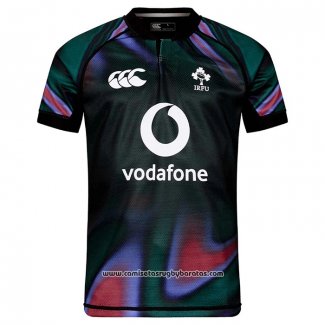 Camiseta Irlanda Rugby 2025-2026 Pre Partido Negro