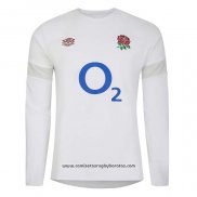 Camiseta Inglaterra Manga Larga Rugby Blanco