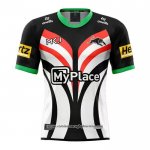 Camiseta Penrith Panthers Rugby 2025 Entrenamiento Negro Blanco