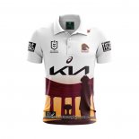 Camiseta Polo Brisbane Broncos Rugby 2024 ANZAC