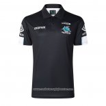 Camiseta Polo Cronulla Sutherland Sharks Rugby 2026 Negro