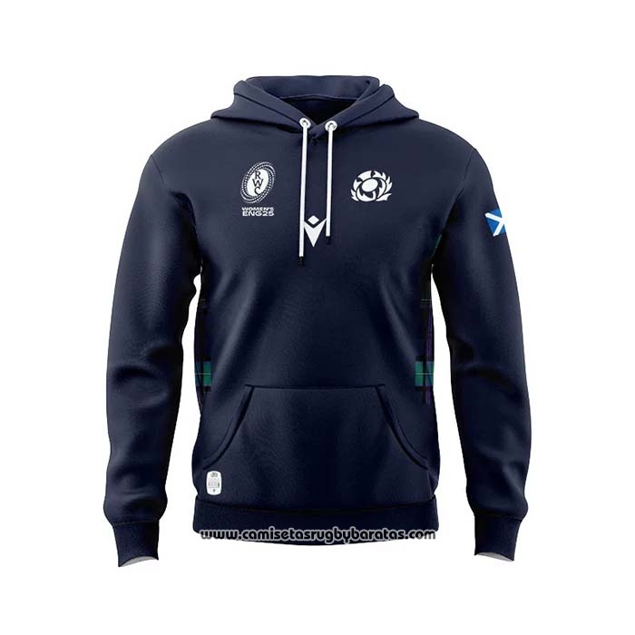 Sudadera Con Capucha Malham De Escocia - Algodón Y Poliéster - Diseño Con Cardo Y Bandera Escocesa